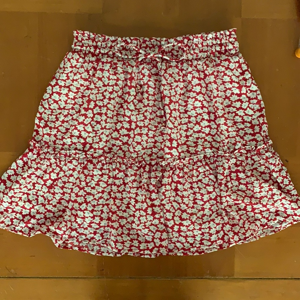 Red & White Skirt